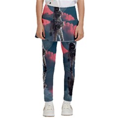 Astronaut Moon Space Nasa Planet Kids  Skirted Pants by Maspions