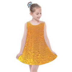 Beer Bubbles Pattern Kids  Summer Dress