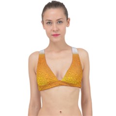 Beer Bubbles Pattern Classic Banded Bikini Top