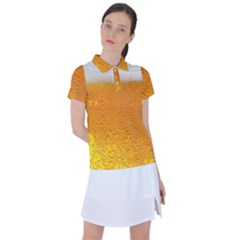 Beer Bubbles Pattern Women s Polo T-shirt