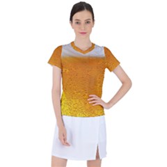 Beer Bubbles Pattern Women s Sports Top