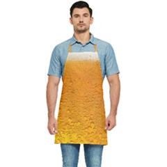 Beer Bubbles Pattern Kitchen Apron