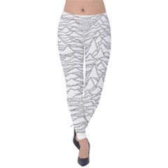 Joy Division Unknown Pleasures Velvet Leggings