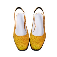 Beer Bubbles Pattern Women s Classic Slingback Heels