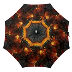 Dragon Fire Fantasy Art Straight Umbrellas