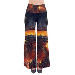 Dragon Fire Fantasy Art So Vintage Palazzo Pants