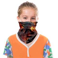 Dragon Fire Fantasy Art Face Covering Bandana (kids)