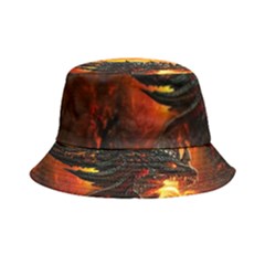 Dragon Fire Fantasy Art Bucket Hat by Maspions