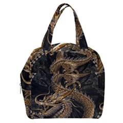 Fantasy Dragon Pentagram Boxy Hand Bag by Maspions