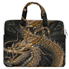 Fantasy Dragon Pentagram Macbook Pro 13  Double Pocket Laptop Bag by Maspions