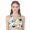 Sketch Cartoon Space Set Tank Bikini Top View1