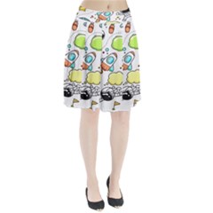 Sketch Cartoon Space Set Pleated Skirt by Hannah976