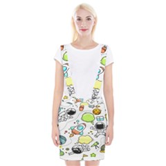 Sketch Cartoon Space Set Braces Suspender Skirt by Hannah976