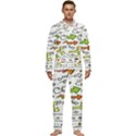 Desktop Pattern Art Graphic Design Men s Long Sleeve Velvet Pocket Pajamas Set View1