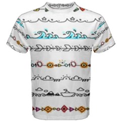 Decoration Element Style Pattern Men s Cotton T-shirt by Hannah976