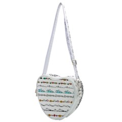 Decoration Element Style Pattern Heart Shoulder Bag by Hannah976