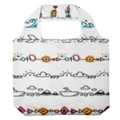 Decoration Element Style Pattern Premium Foldable Grocery Recycle Bag by Hannah976