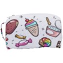 Doodle Cartoon Drawn Cone Food Toiletries Pouch View3