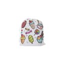 Doodle Cartoon Drawn Cone Food Drawstring Pouch (XS) View2