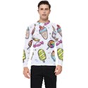 Doodle Cartoon Drawn Cone Food Men s Long Sleeve Rash Guard View1