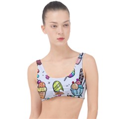 Doodle Cartoon Drawn Cone Food The Little Details Bikini Top by Hannah976