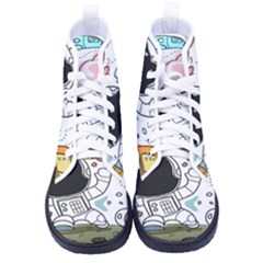 Sketch Cute Child Funny Kid s High-top Canvas Sneakers by Hannah976