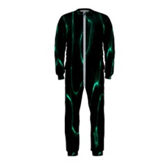 Green Pattern Background Abstract Onepiece Jumpsuit (kids) by Hannah976