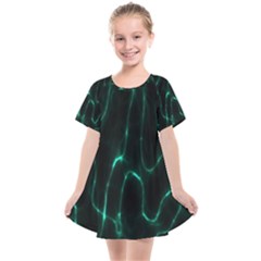 Green Pattern Background Abstract Kids  Smock Dress by Hannah976