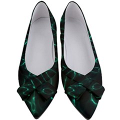 Green Pattern Background Abstract Women s Bow Heels by Hannah976