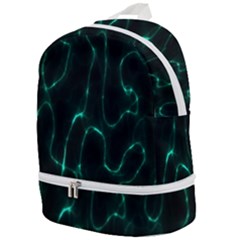 Green Pattern Background Abstract Zip Bottom Backpack by Hannah976