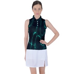 Green Pattern Background Abstract Women s Sleeveless Polo T-shirt by Hannah976