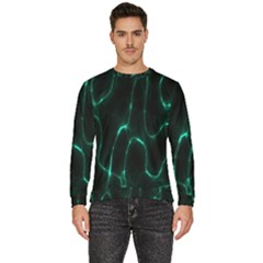 Green Pattern Background Abstract Men s Fleece Sweatshirt by Hannah976