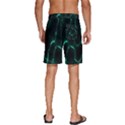 Green Pattern Background Abstract Men s Beach Shorts View4