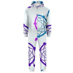 Dreamcatcher Dream Catcher Pattern Hooded Jumpsuit (men) by Hannah976