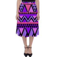 Seamless Purple Pink Pattern Classic Midi Skirt by Hannah976