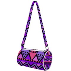 Seamless Purple Pink Pattern Mini Cylinder Bag by Hannah976