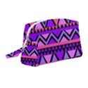 Seamless Purple Pink Pattern Wristlet Pouch Bag (Medium) View1