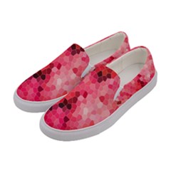 Mosaic Structure Pattern Background Women s Canvas Slip Ons by Hannah976