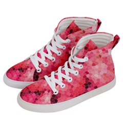 Mosaic Structure Pattern Background Men s Hi-top Skate Sneakers by Hannah976