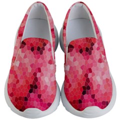 Mosaic Structure Pattern Background Kids Lightweight Slip Ons by Hannah976