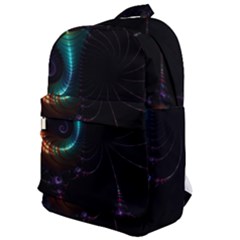 Fractal Transfer Metallic Black Classic Backpack by Hannah976