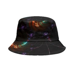 Fractal Transfer Metallic Black Bucket Hat by Hannah976