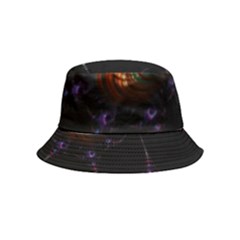 Fractal Transfer Metallic Black Inside Out Bucket Hat (kids) by Hannah976