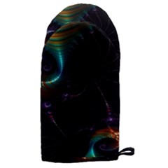 Fractal Transfer Metallic Black Microwave Oven Glove by Hannah976