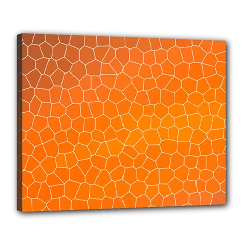 Orange Mosaic Structure Background Canvas 20  X 16  (stretched) by Hannah976