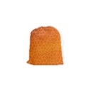 Orange Mosaic Structure Background Drawstring Pouch (XS) View1