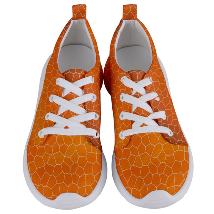 Orange Mosaic Structure Background Women s Lightweight Sports Shoes