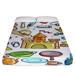 Baby Equipment Child Sketch Hand Fitted Sheet (california King Size) by Hannah976