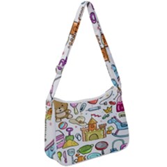 Baby Equipment Child Sketch Hand Zip Up Shoulder Bag by Hannah976