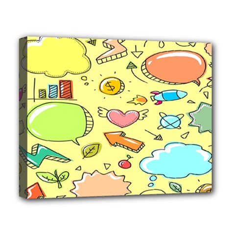 Cute Sketch Child Graphic Funny Deluxe Canvas 20  X 16  (stretched) by Hannah976